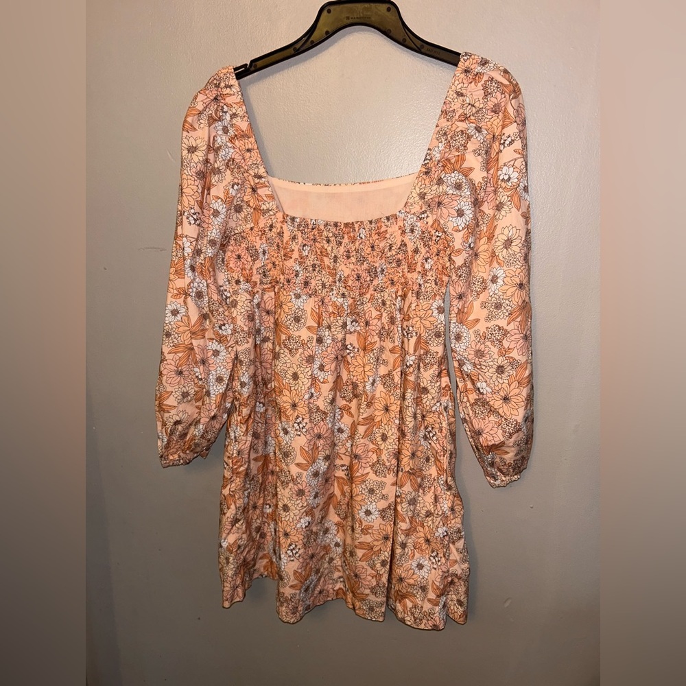 J. Crew dress - square neck cotton poplin in print “zinnia floral” - Picture 7 of 12